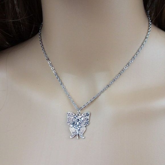 Fairy Charm Silver Tone Chain Necklace - Picture 3 of 3